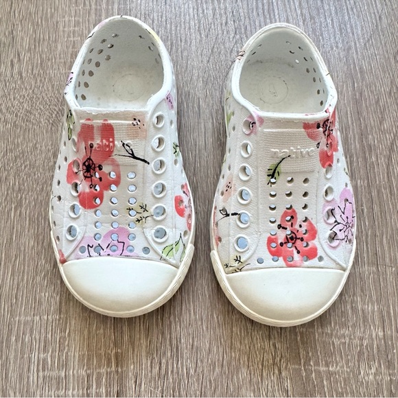 Native Jefferson Kids Shoes Floral Infant Toddler Girl 5 - Picture 2 of 9